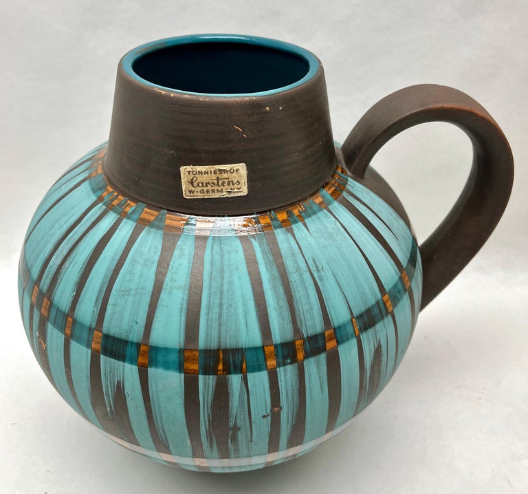 Vintage West Germany CARSTENS Ceramic 7653-25 Mid Century hotsell Modern Brutilist Jug